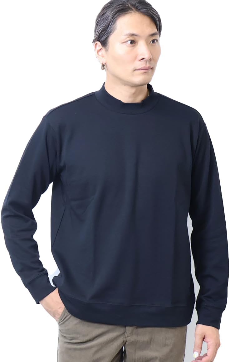 

Мужская футболка Edwin с высоким воротником и длинным рукавом, черный