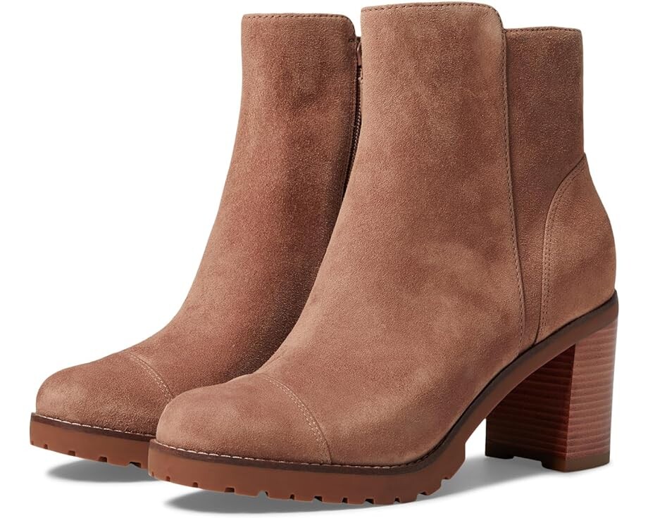 

Ботинки Cole Haan Foster Inside Zip Bootie 80 mm, цвет Light Whiskey Suede