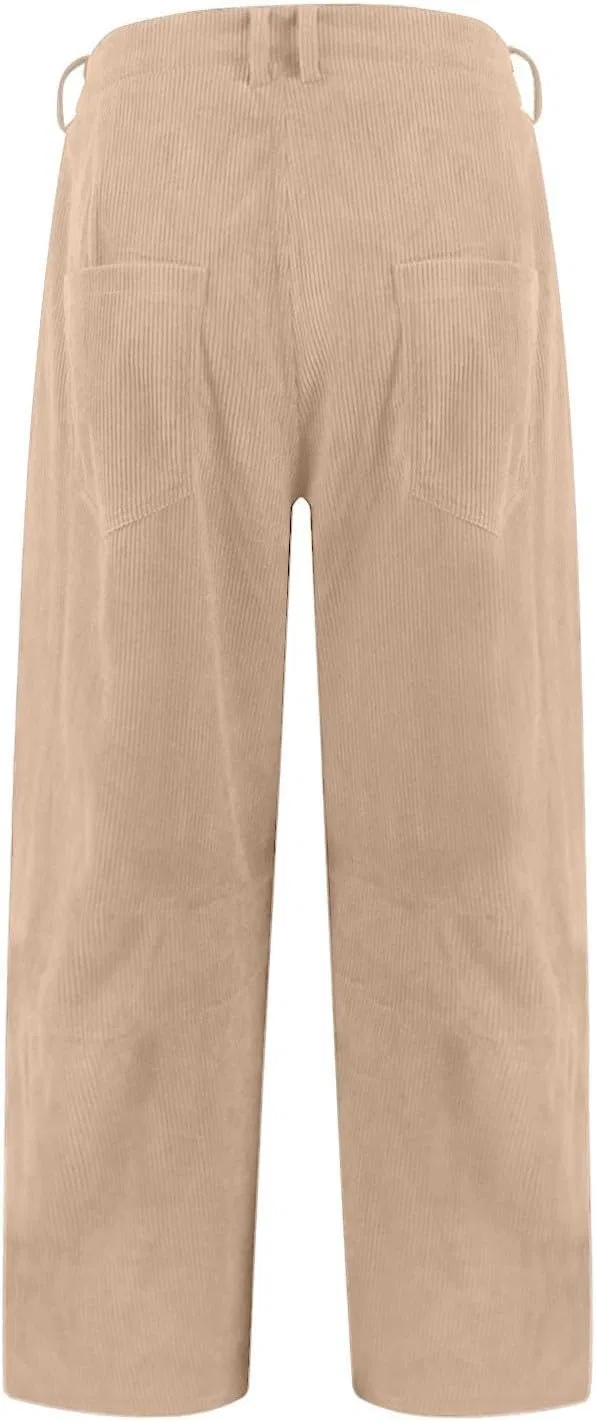 Джинсы свободные Corduroy Pants, Beige — фото 4