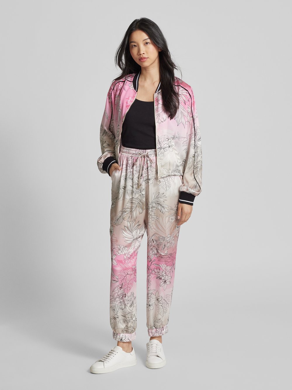 

Спортивные брюки с цветочным узором LIU JO SPORT, розовый