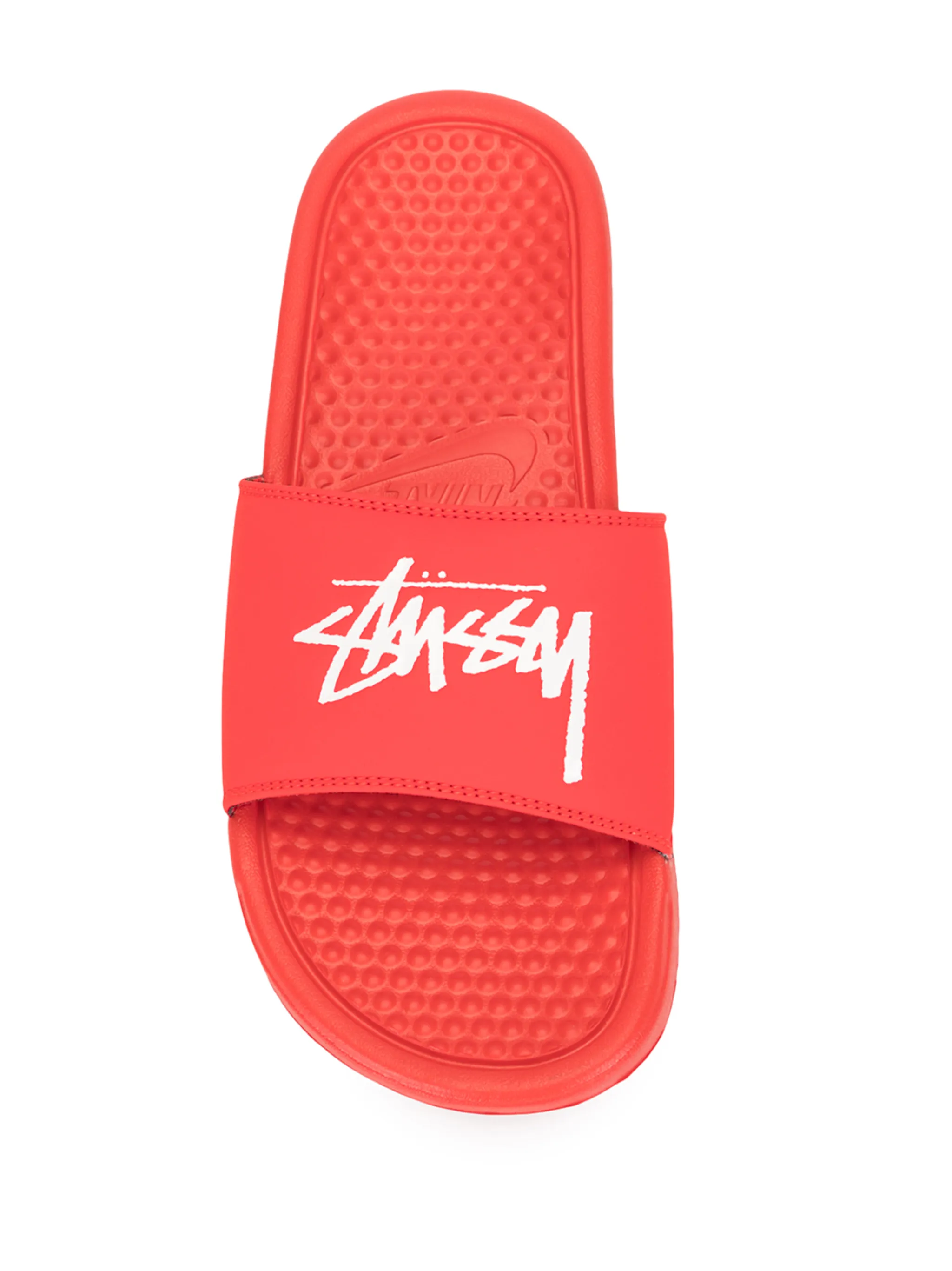 Шлепанцы из коллаборации с Stüssy Nike, красный — фото 4