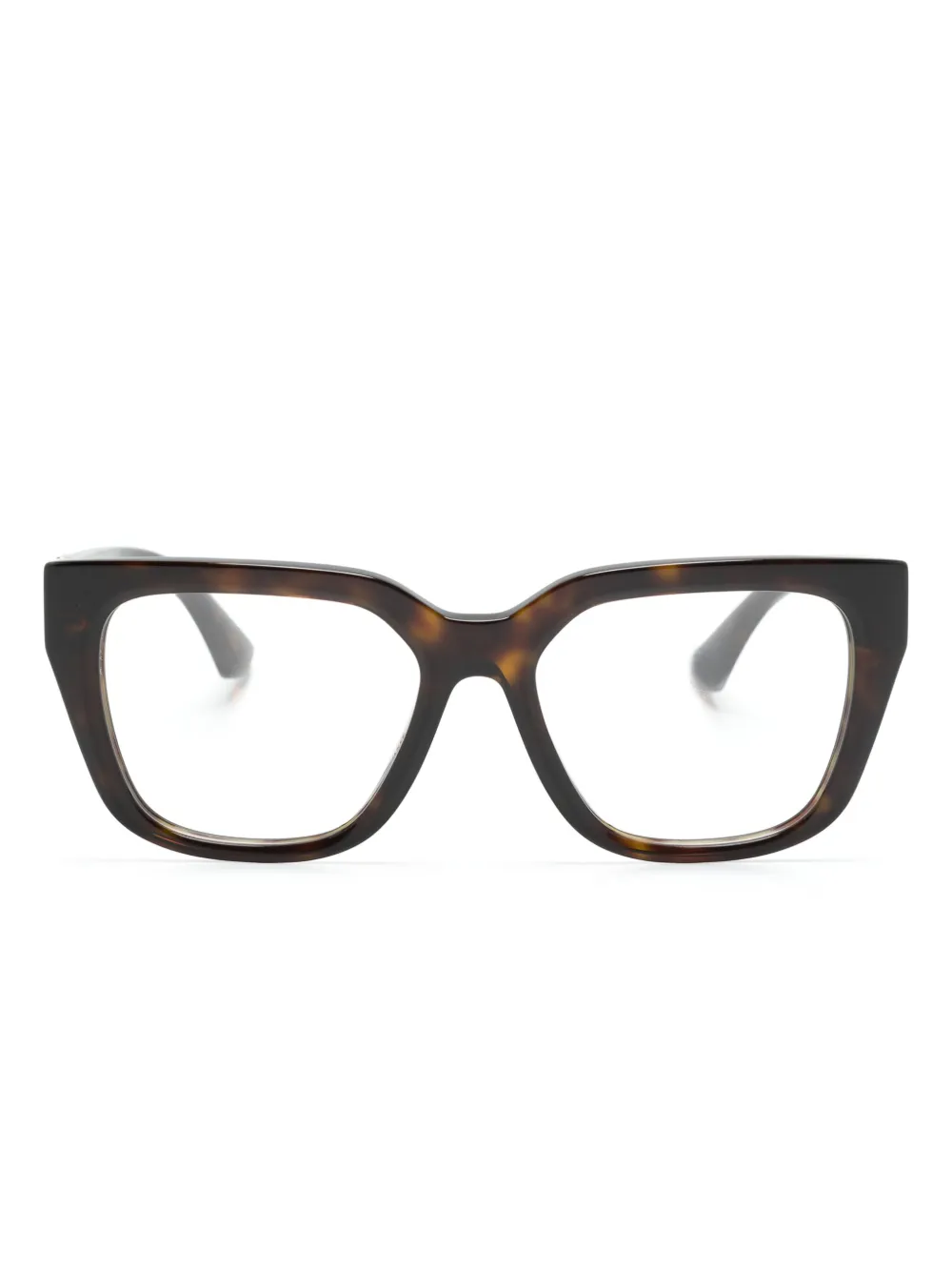 

Очки в квадратной оправе черепаховой расцветки Burberry Eyewear, коричневый