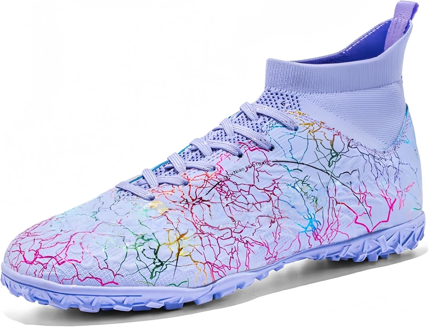 

Мужские футбольные бутсы, женские футзальные кроссовки, широкие бейсбольные кроссовки для травы, взрослые и детские регбийные кроссовки, большие и маленькие шипы, футбольные бутсы AG TF Godlark, фиолетовый