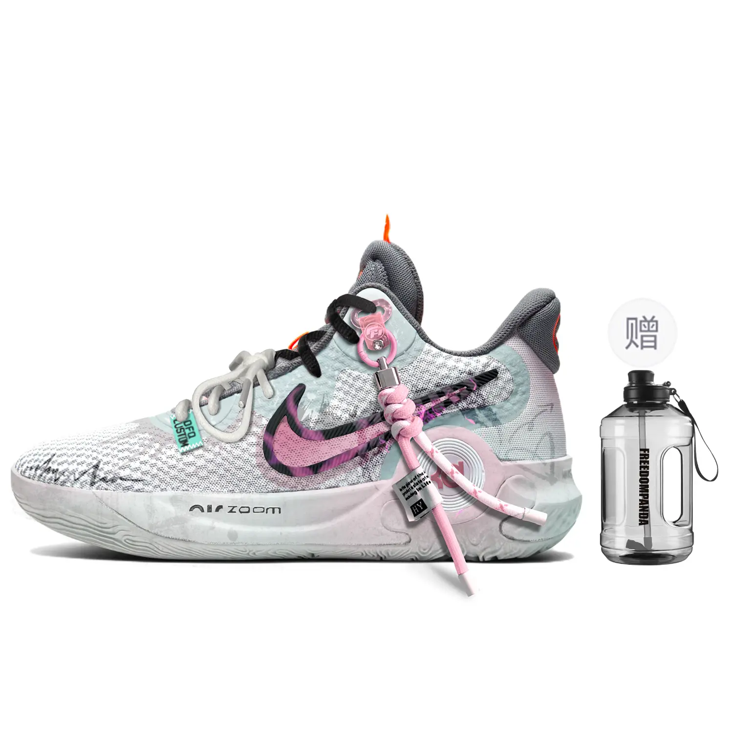 

Баскетбольные кроссовки KD Trey 5 Basketball Shoes Unisex Mid-Top Gray/Pink Nike