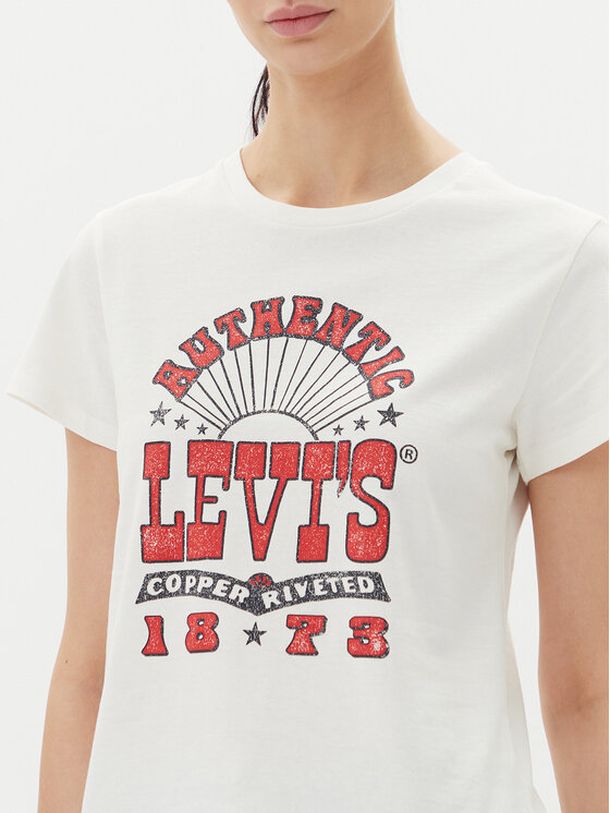 Футболка стандартного кроя Perfect 17369-3024 Levi'S, белый — фото 4
