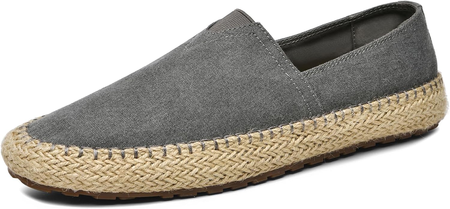 

Мужская модная повседневная обувь CASMAG, тканевые слипоны, эспадрильи, кроссовки для прогулок, мокасины, лодочные туфли, темно-серый