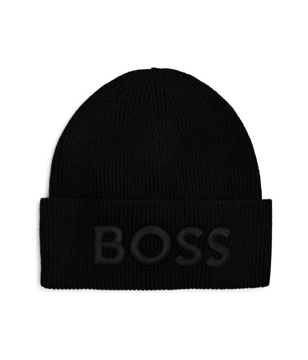 

Шапка мужская Boss Orange шерстяная, черный
