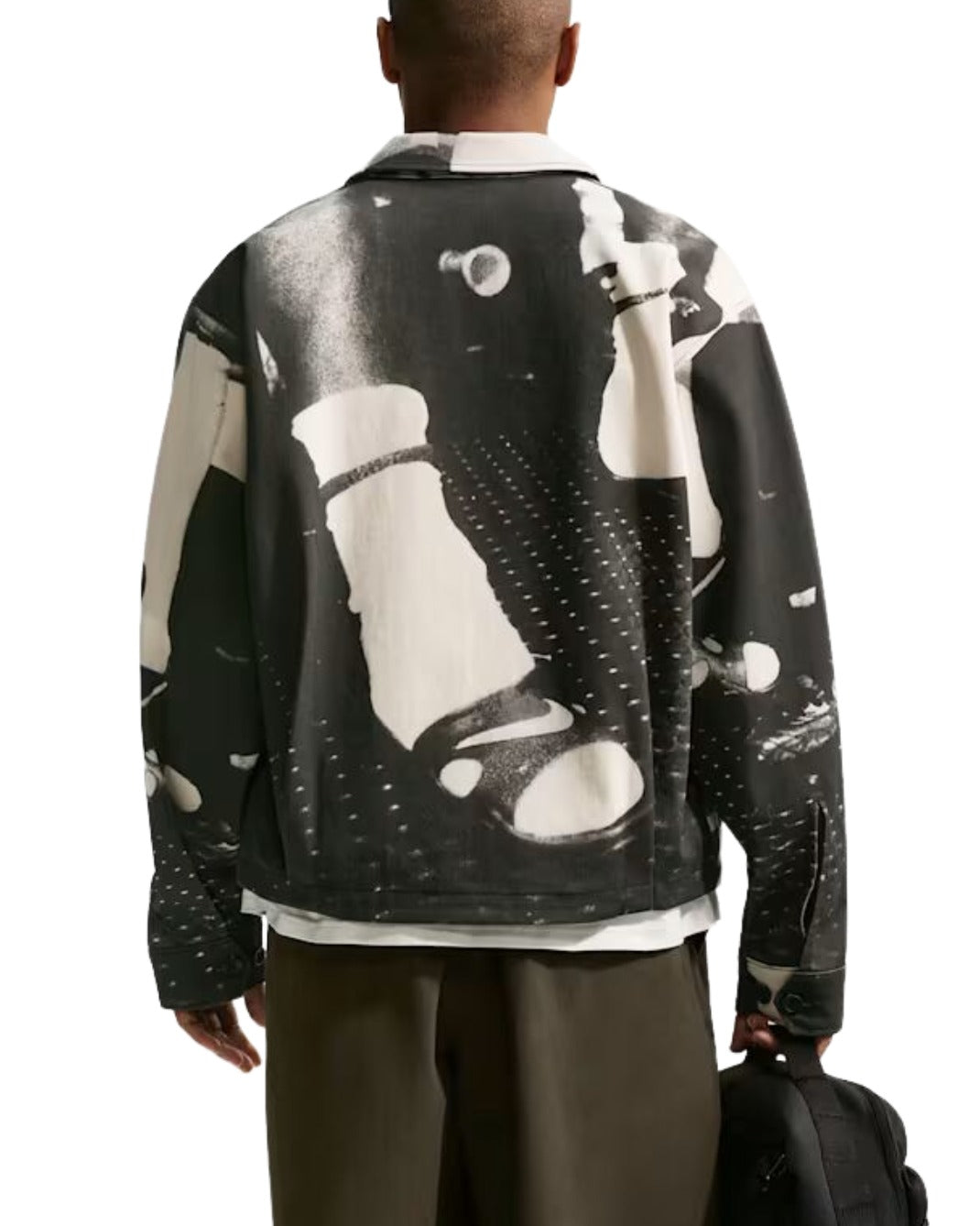 Спортивная куртка Nike Life Field Sport Jacket, цвет «Черно-белый» — фото 2