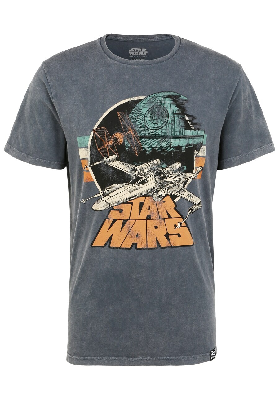 

Классическая футболка Recovered Shirt Star Wars Empire Strikes Back Retro X-Wing, серый