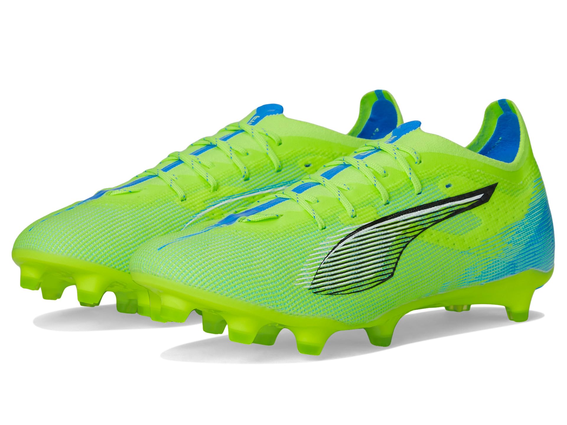 

Кроссовки PUMA Ultra 5 Pro Fg/Ag Soccer Cleats, цвет Fizzy Apple-Puma White-Bluemazing