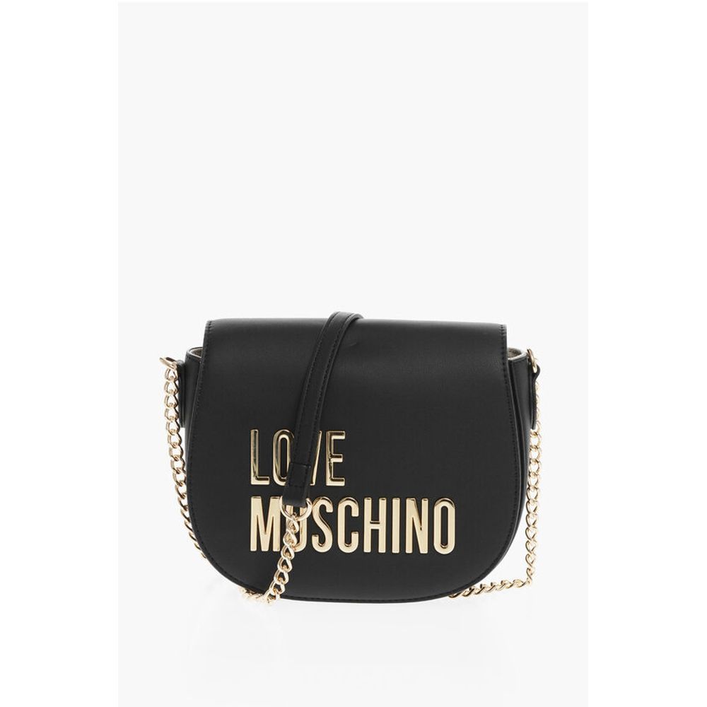 

Сумка через плечо LOVE из искусственной кожи с золотистыми деталями Moschino, черный