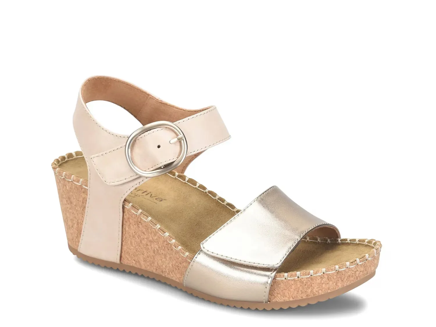 Сандалии Eldorah на платформе Comfortiva, Beige/Gold