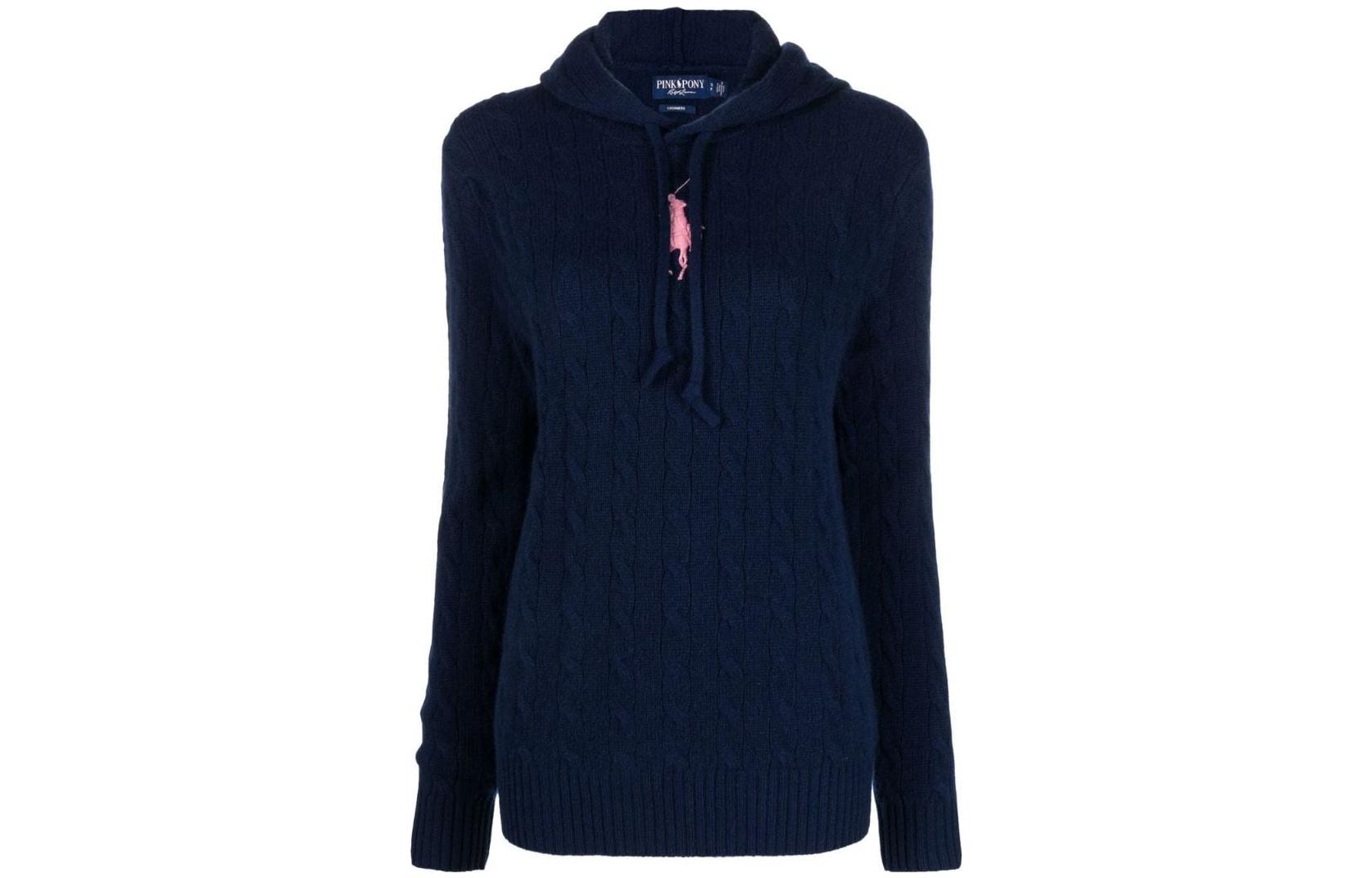 Polo Ralph Lauren Толстовка FW22 Cashmere женская Navy Blue — фото 3