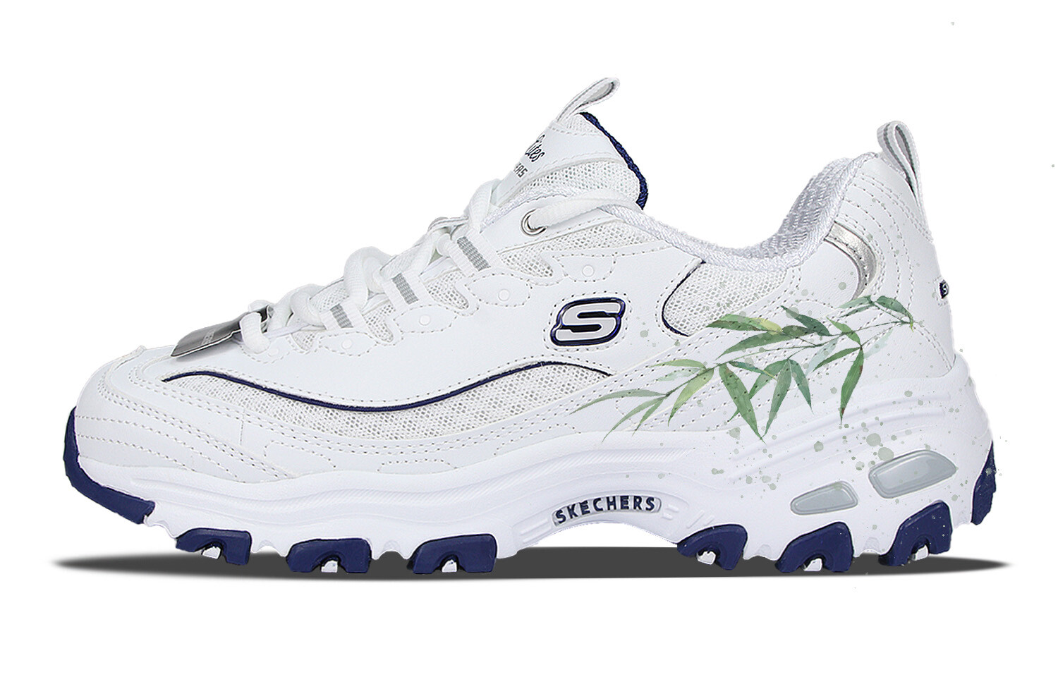 

Кроссовки Skechers D"Lites 1.0 Chunky Sneakers Women's Low-top Green, белый