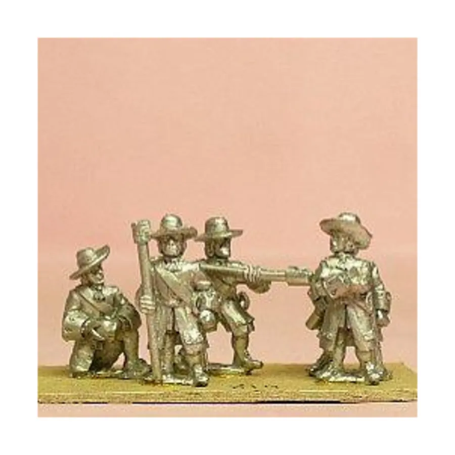 

Артиллеристы в длинном пальто и широкополой шляпе — ассорти, European Armies 1660-1745 - Infantry - Assorted (15mm)