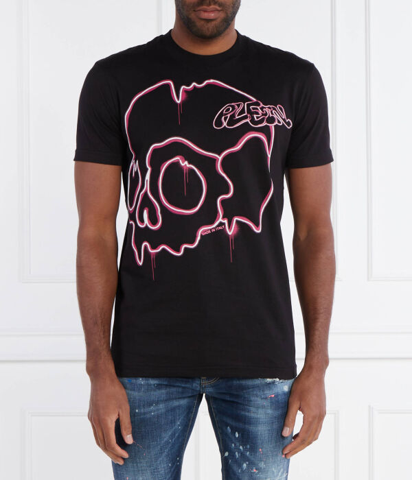 

Футболка ss капающий череп Regular fit Philipp Plein, черный
