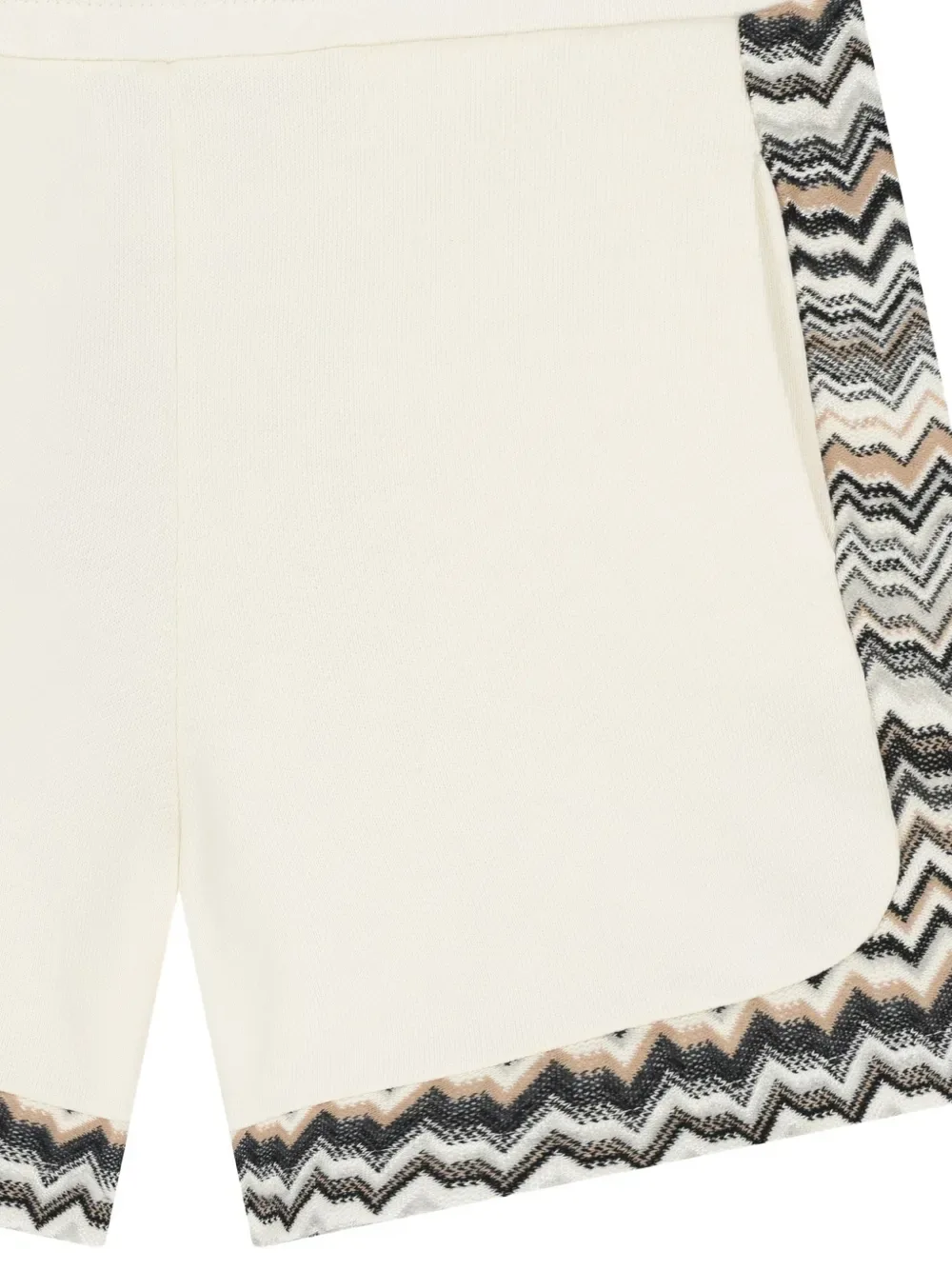 Шорты с зигзагообразным узором Missoni Kids, бежевый — фото 3