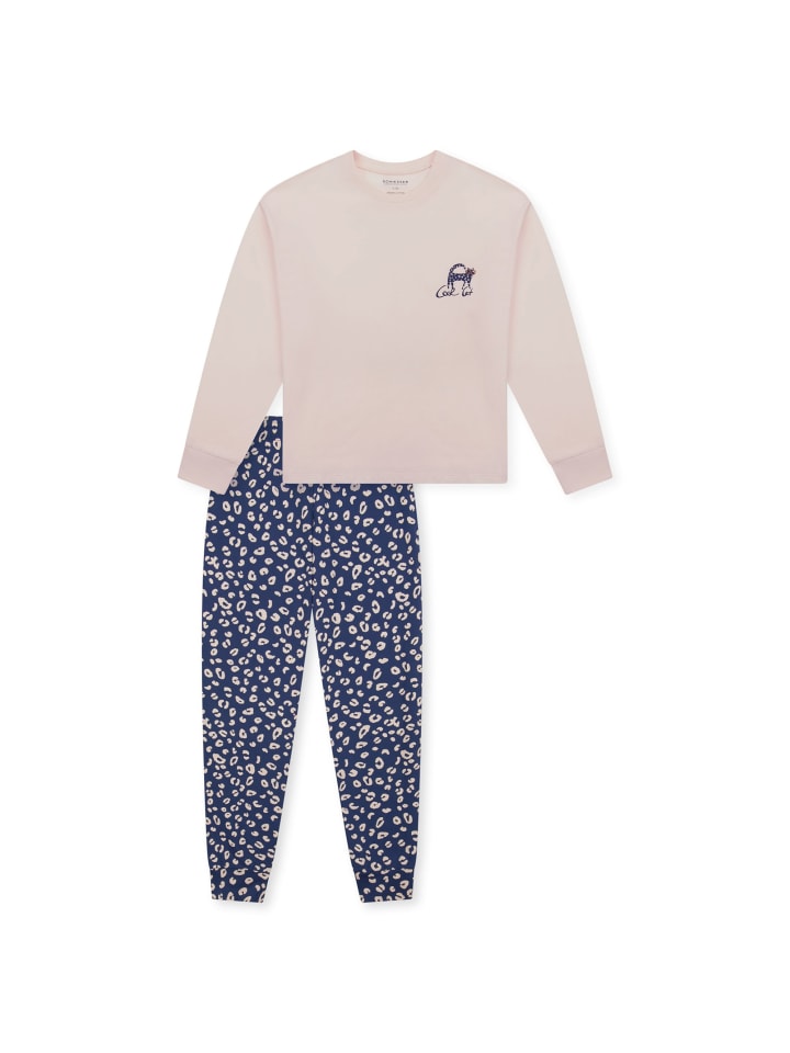 

Schiesser Бежево-голубая пижама