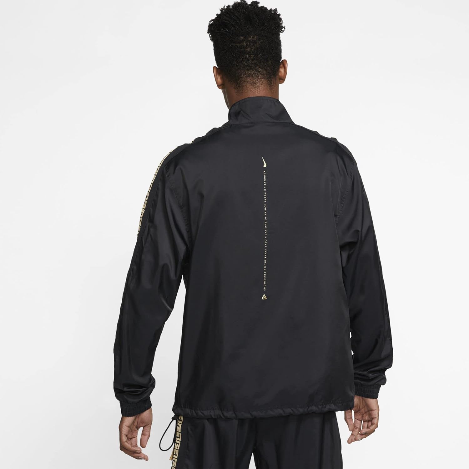 Черная спортивная куртка Nike Giannis Coming to America Freak 1 с застежкой-молнией, Black — фото 2
