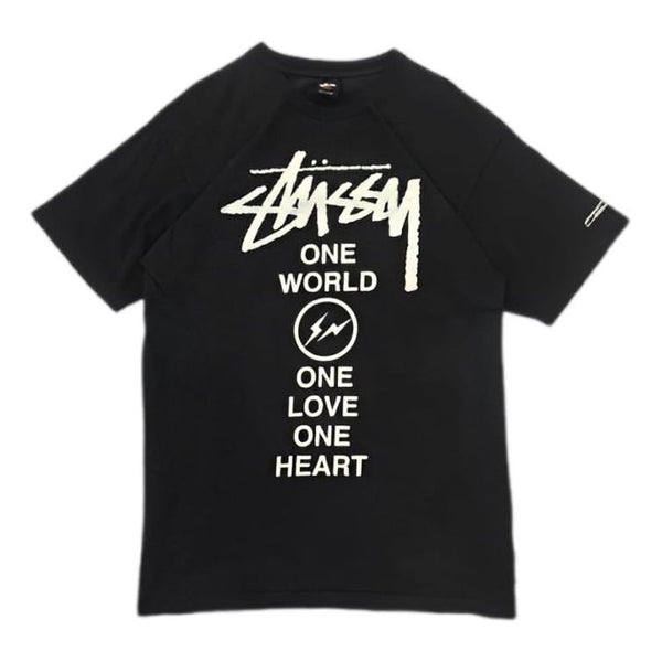 

Футболка x fragment design 1 world 1 love 1 heart t-shirt Stussy, черный