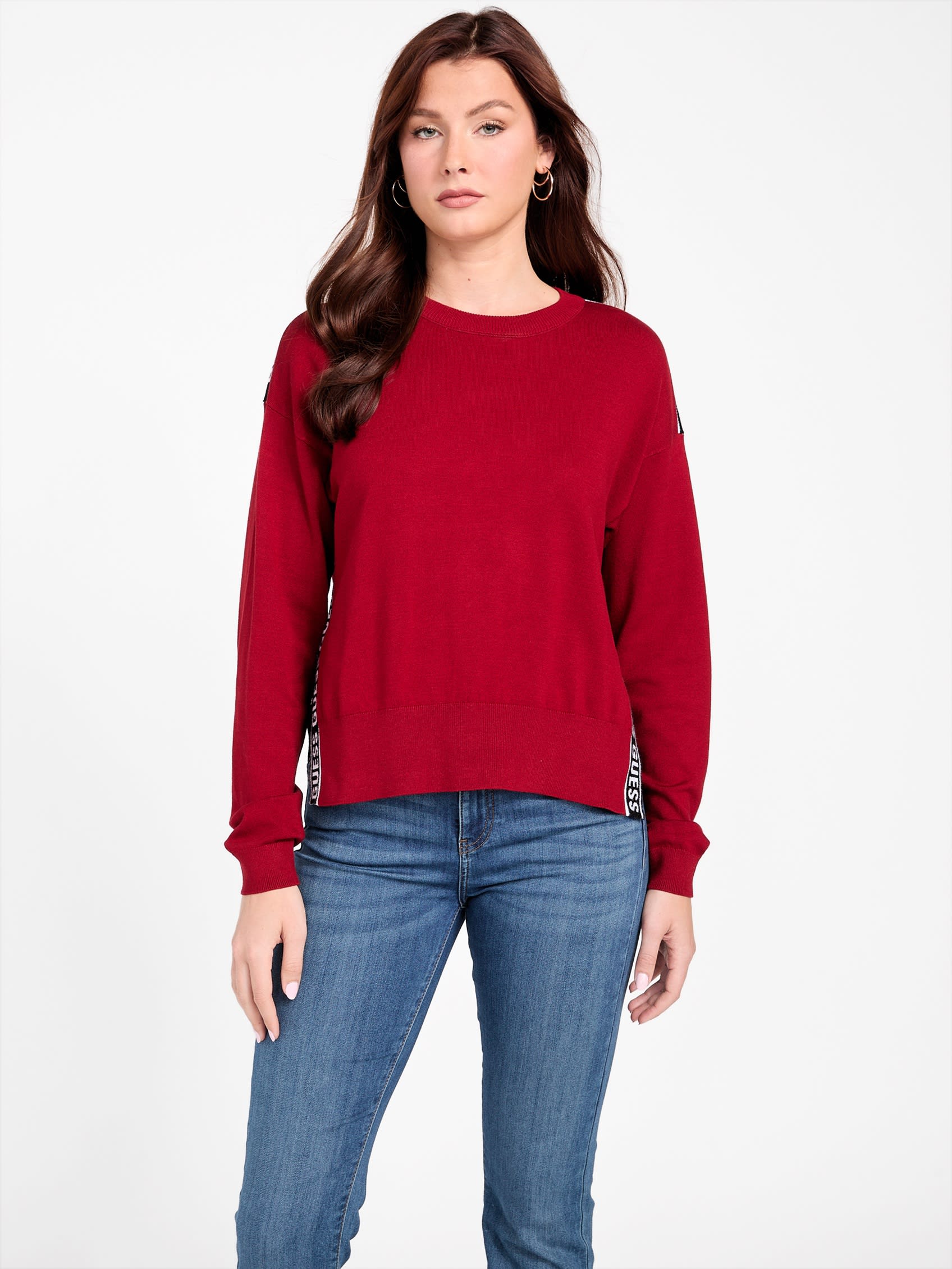 

Свитер с круглым вырезом Amolly Guess Factory, красный/черный
