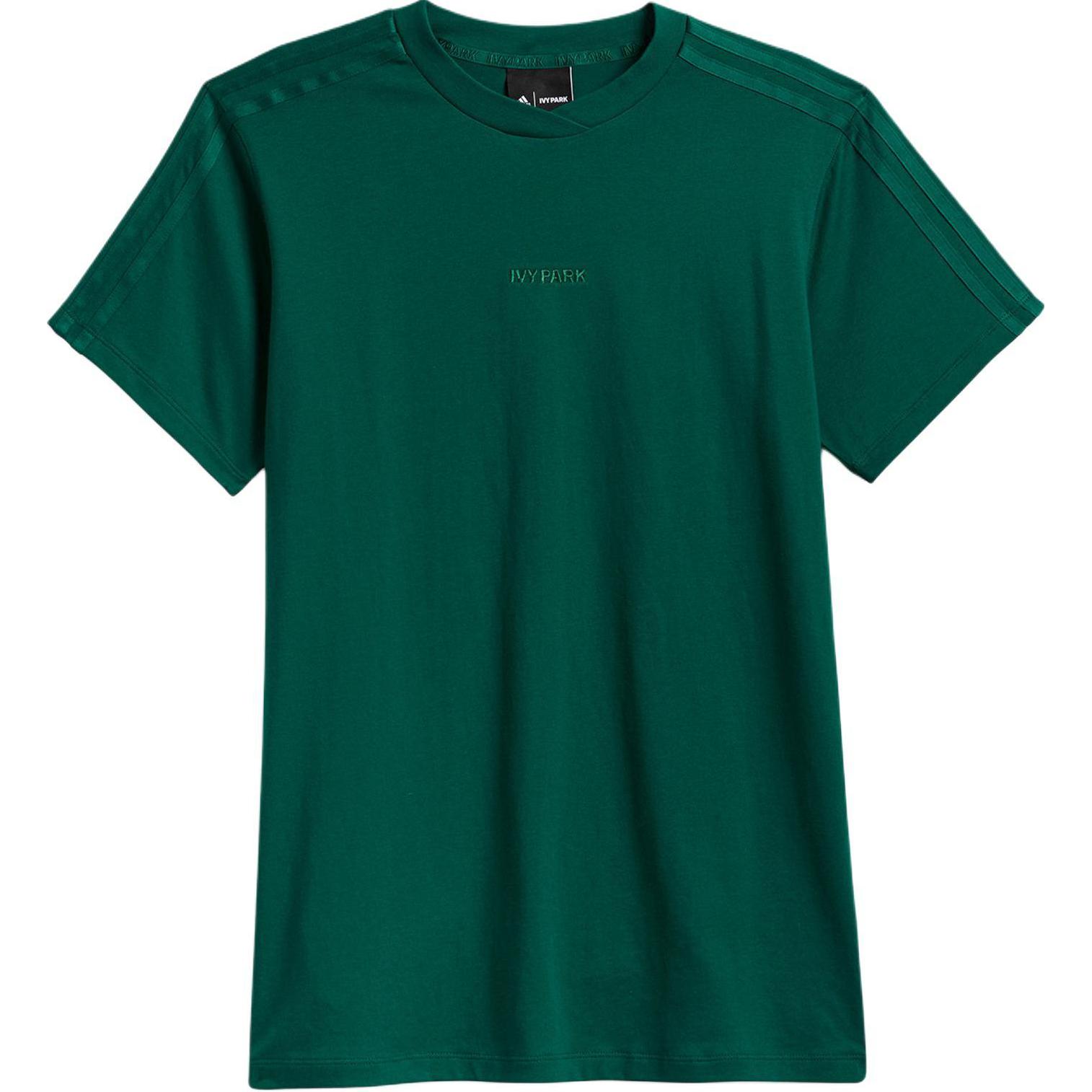 

Adidas Футболка Ivy Park 3 Stripes унисекс темно-зеленая, Зеленый, Adidas Футболка Ivy Park 3 Stripes унисекс темно-зеленая