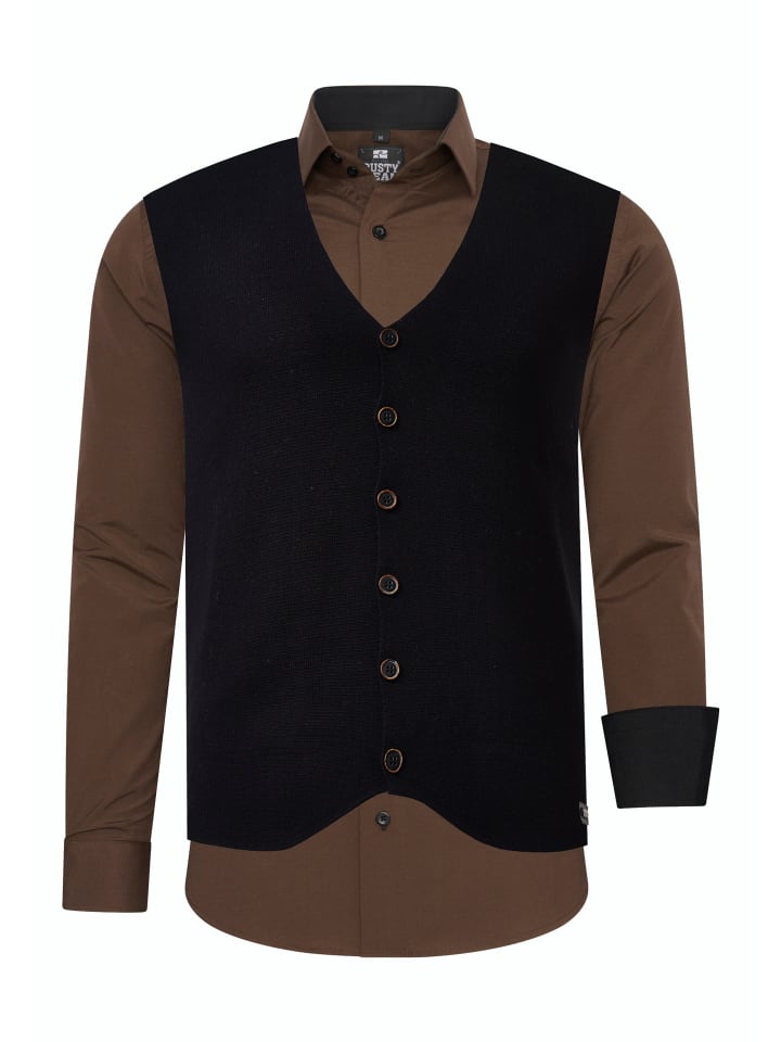 

Rusty Neal Комплект из рубашки и жилета (2 шт.), коричневый