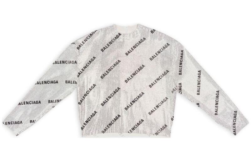 Свитер женский серебристый Balenciaga