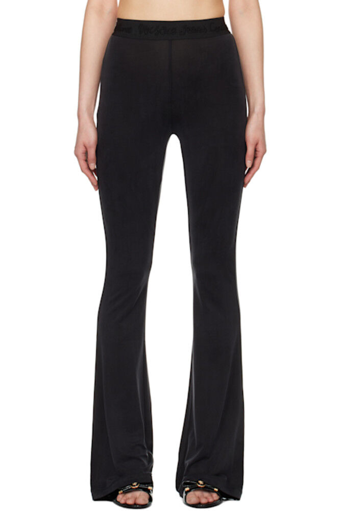 

Черные расклешенные леггинсы Versace Jeans Couture