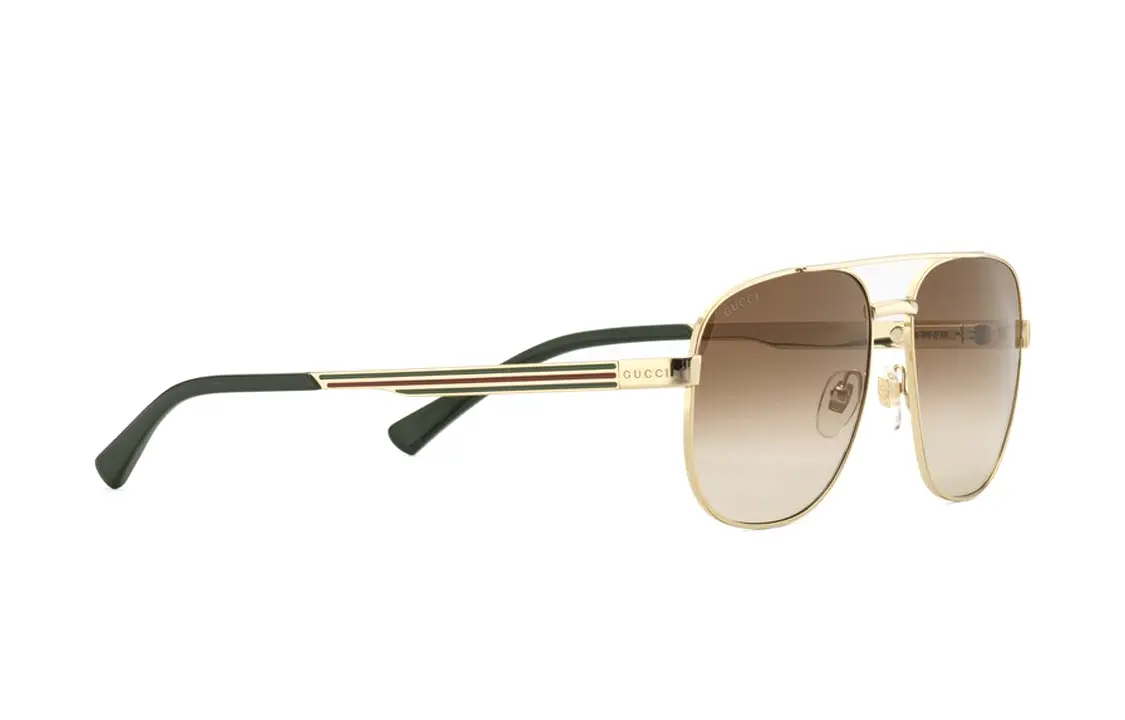 

GUCCI Навигаторские солнцезащитные очки Frame, Gold