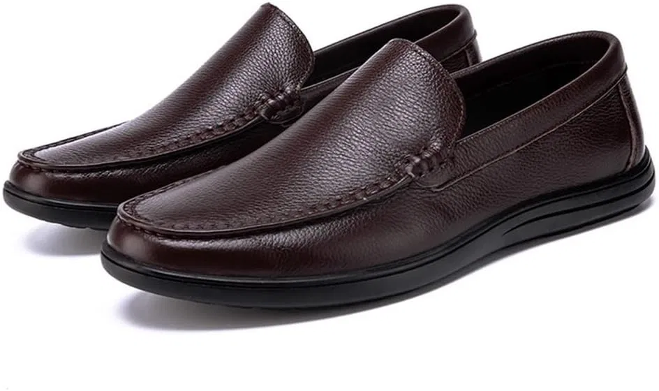 Лоферы кожаные Loafers Brown PUGHGAETZF