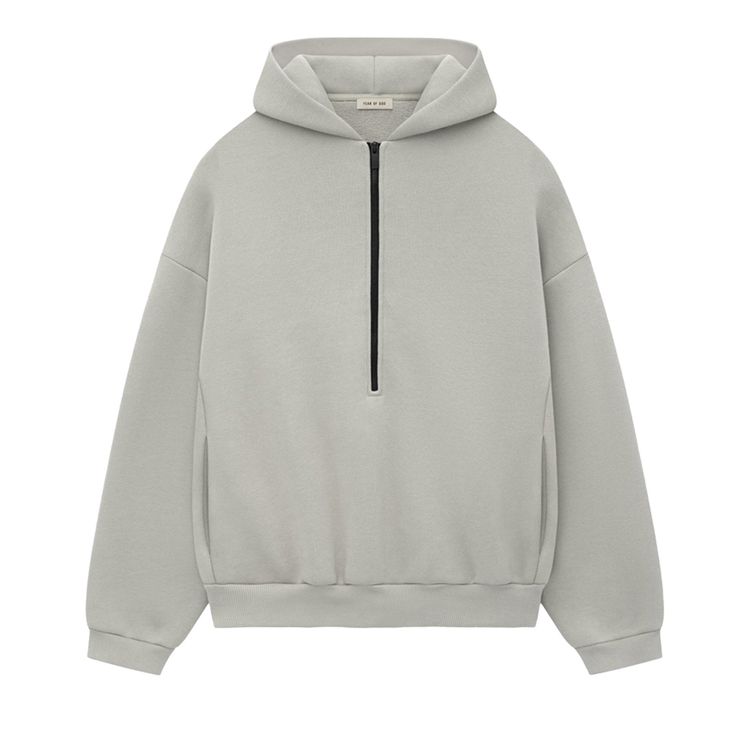 

Худи Fear of God Eternal Half Zip Hoodie 'Dove Grey', серый