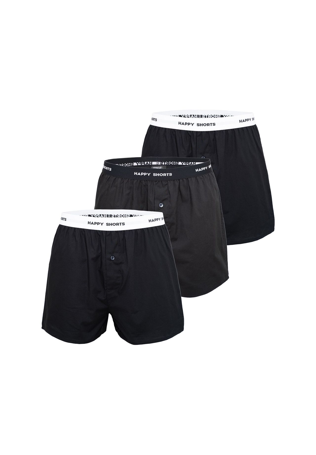 

Боксерский микс HAPPY SHORTS, цвет Solid Black