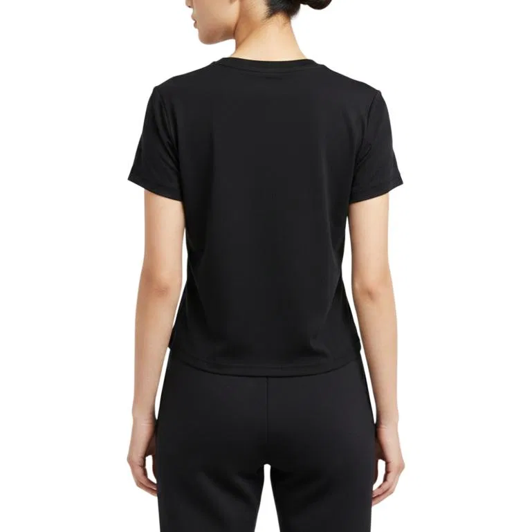 Футболка Adidas FOS Regular Sleeve черная — фото 3
