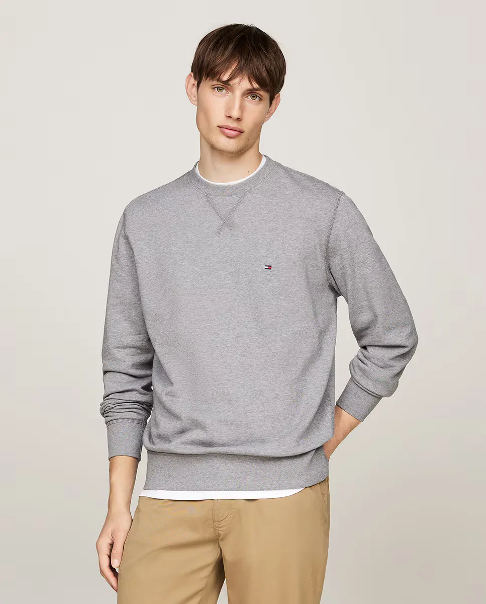 

Мужская толстовка Essential без капюшона Tommy Hilfiger, серый