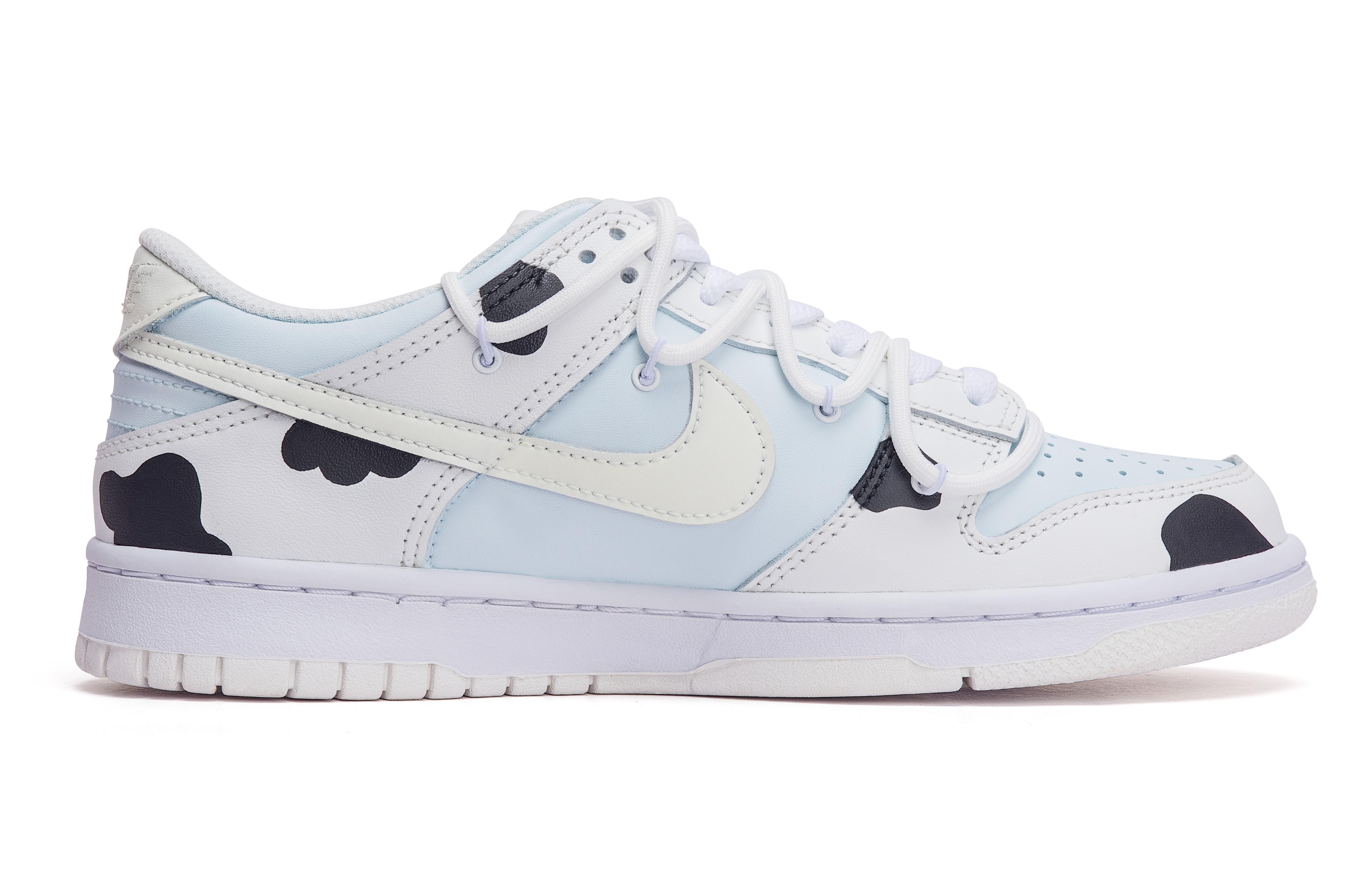 

Кроссовки Nike Dunk Skateboard Shoes Women's Low-Top White Blue/Black