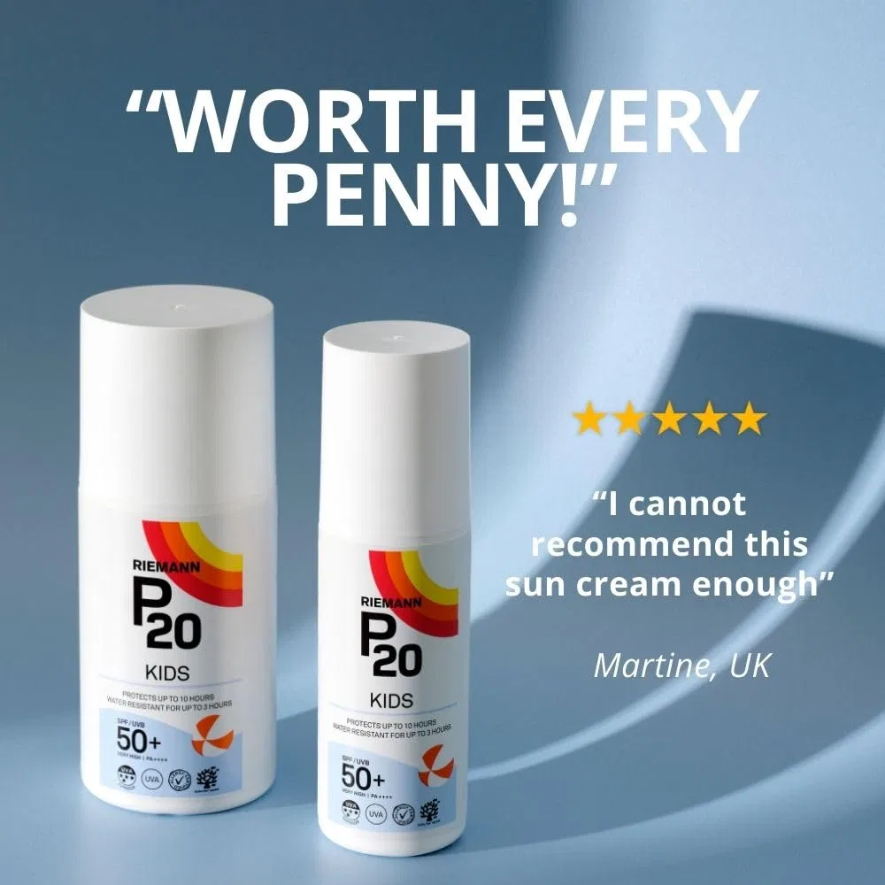 Детский солнцезащитный крем P20 SPF 50, 100 мл P20 — фото 3