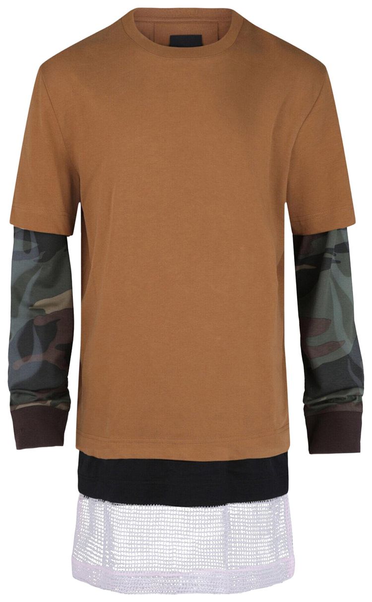 

Футболка Givenchy с накладными рукавами, разноцветная, мультиколор