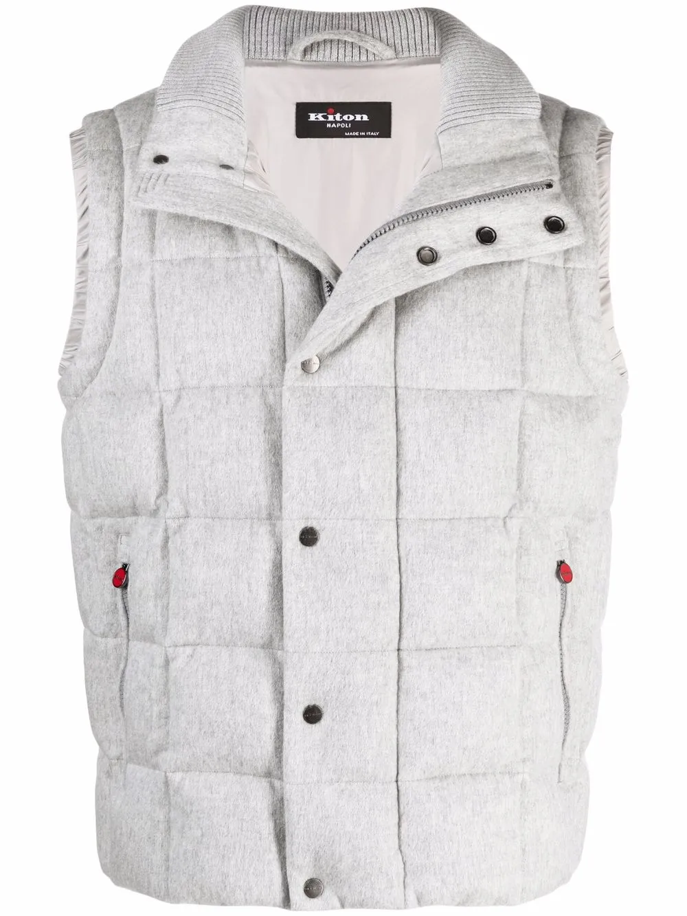 

Дутый жилет Kiton, серый