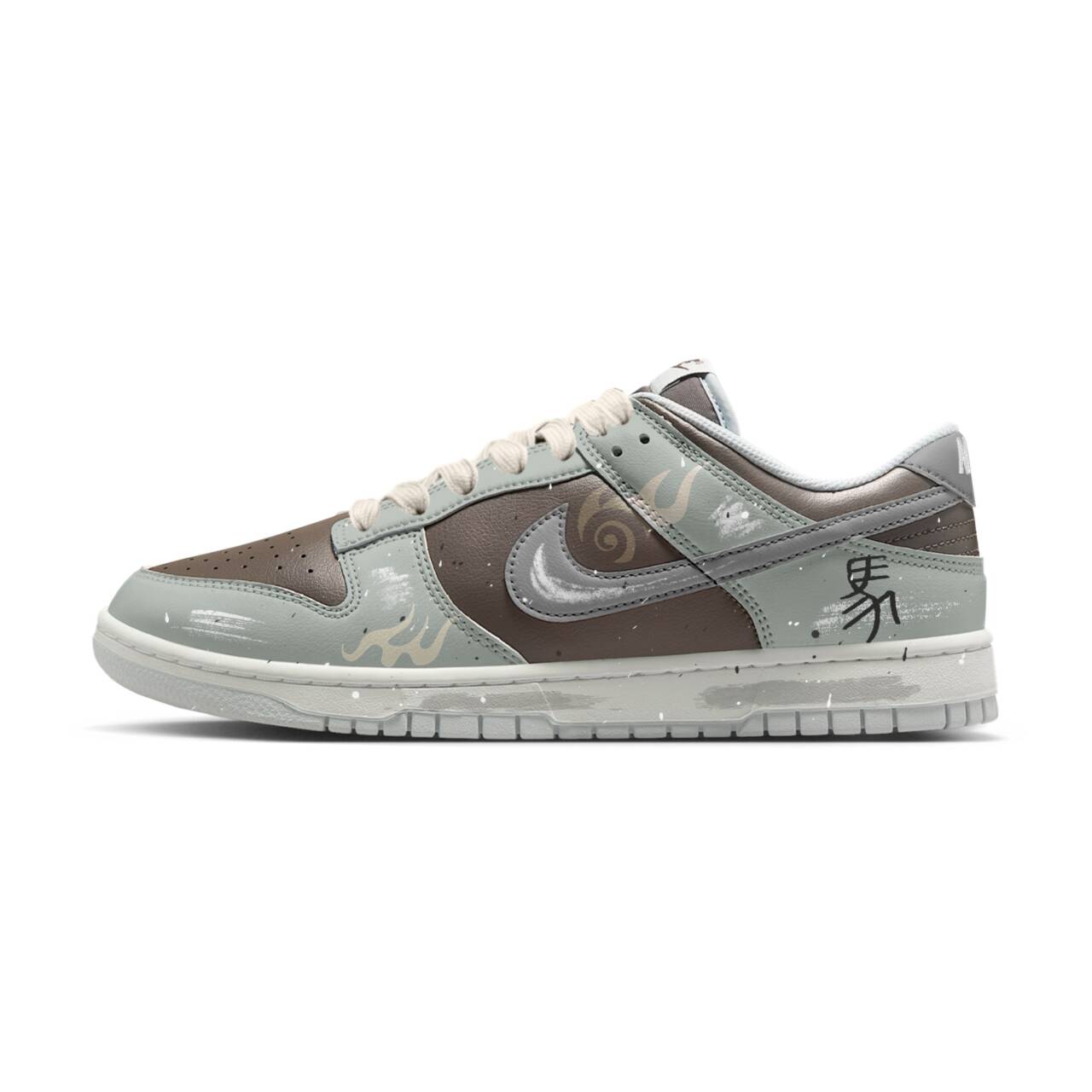 

Nike Дунки устойчивые к истиранию лоу-топ скейтборд кроссовки унисекс gray brown
