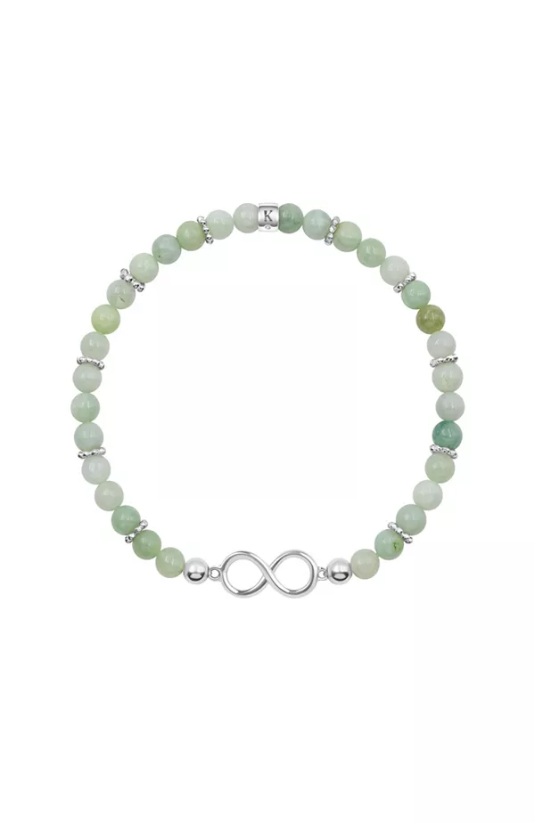 

Браслет из нефрита «Шаман изобилия» Karma And Luck, green/silver