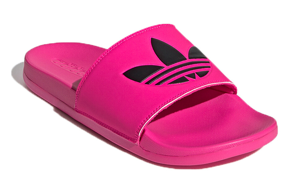 Шлепанцы серии ADILETTE женские, блестящие/черные Adidas Originals — фото 4
