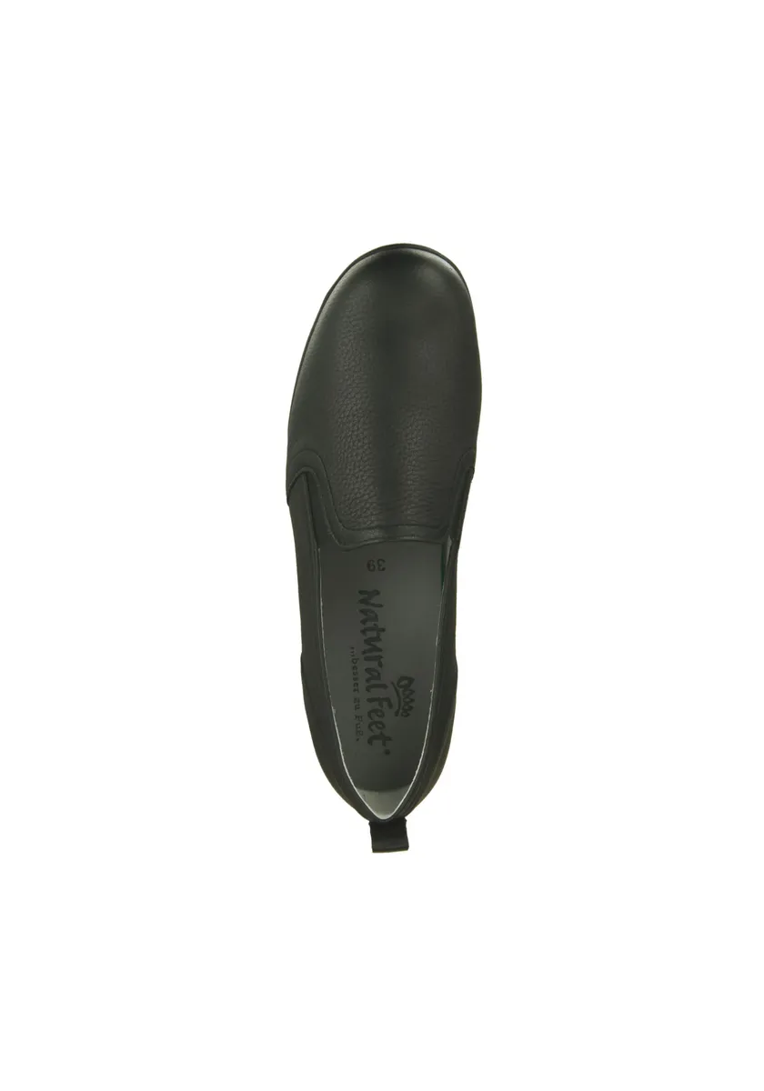 Натуральные тапочки "Клара" с широкой стелькой Natural Feet, черный — фото 3
