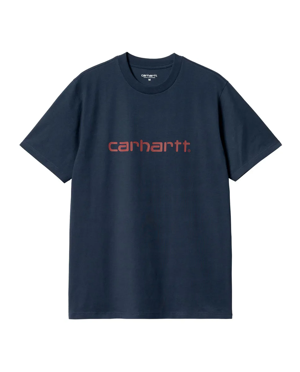 

Мужская футболка с короткими рукавами и вышитым логотипом Carhartt WIP, синий