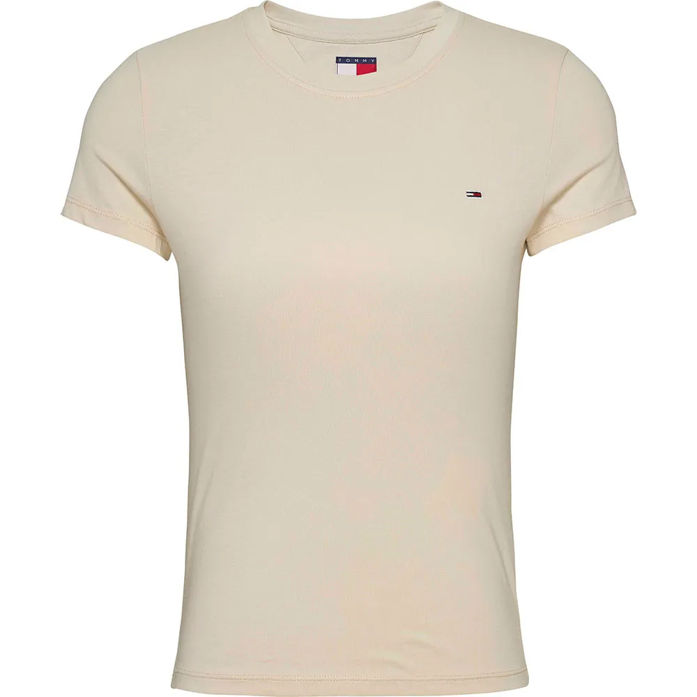 

Футболка с коротким рукавом Tommy Jeans DW0DW20459 Slim Fit, бежевый