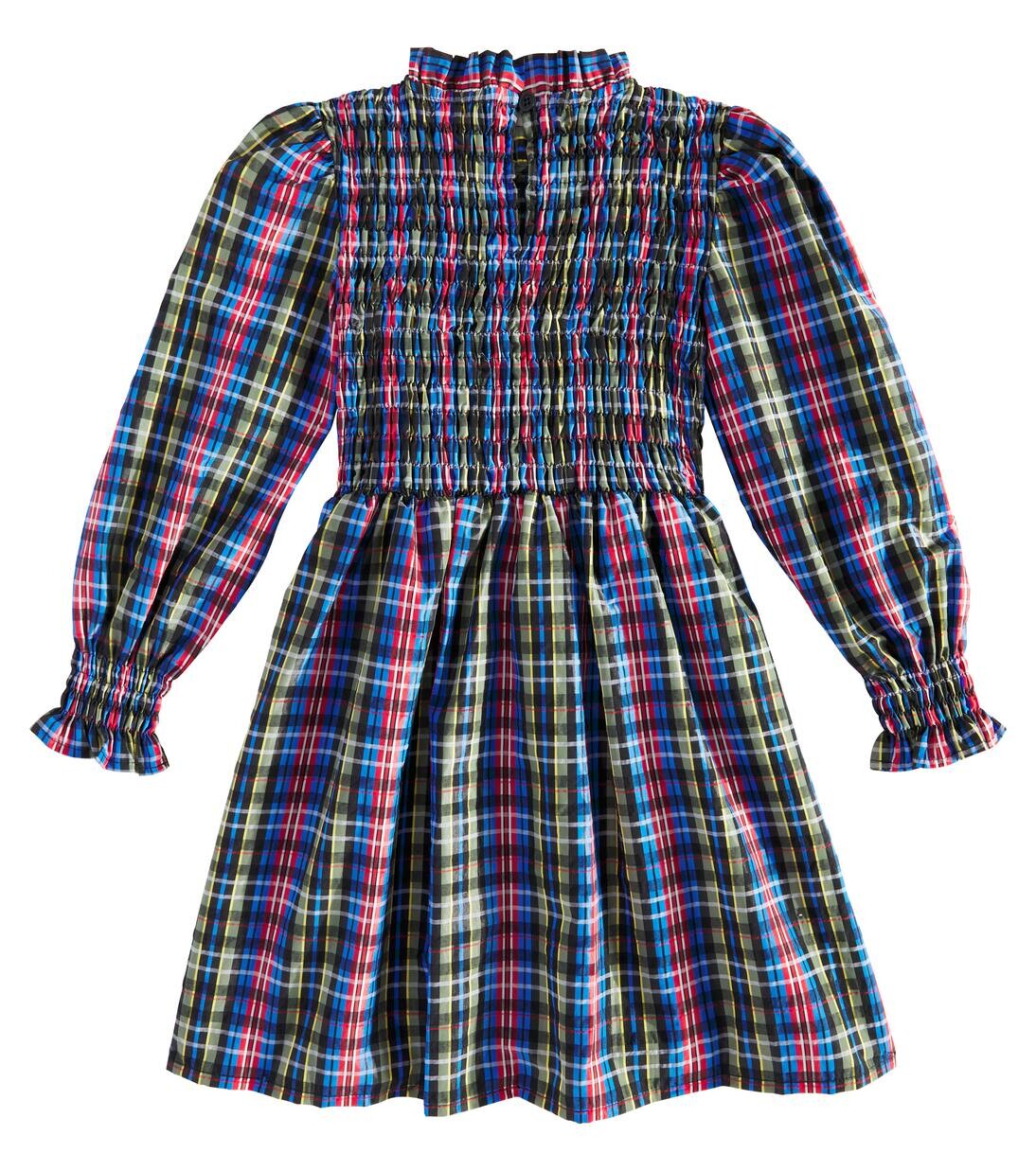 Платье в клетку Mars со сборками The New Society, цвет ruby dusk tartan — фото 4