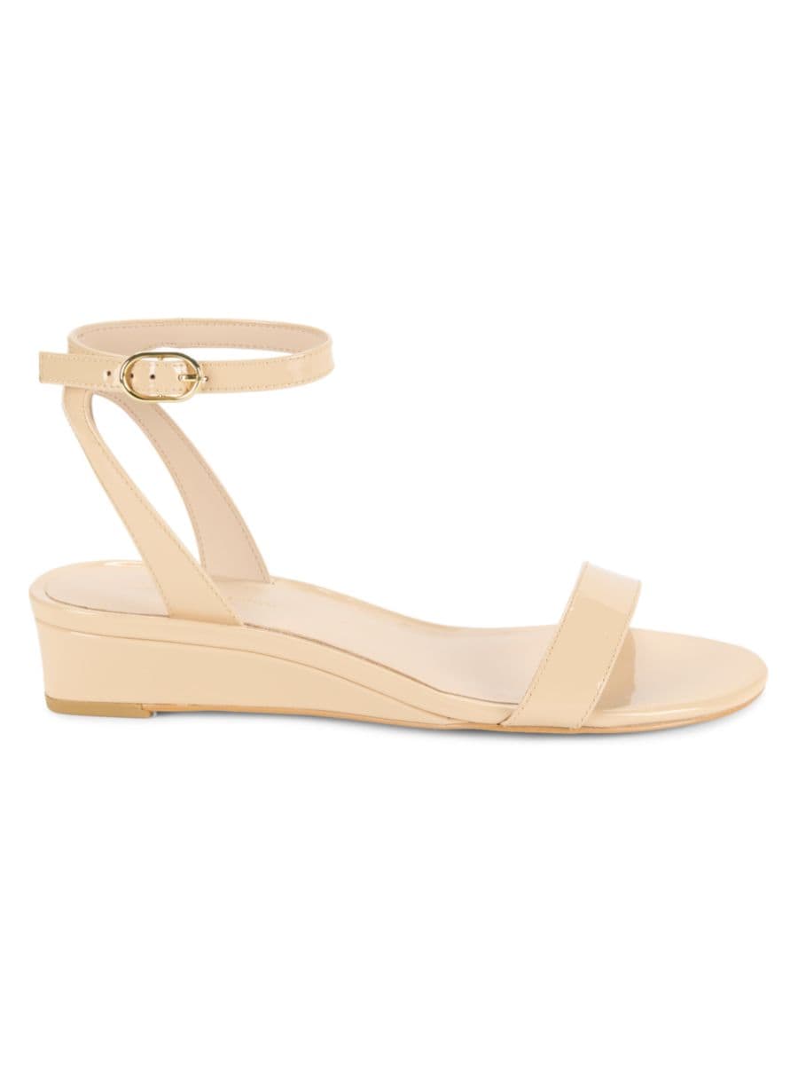 Кожаные сандалии Ave Stuart Weitzman, цвет Golden Beige