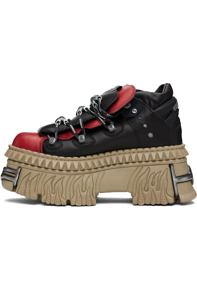 Новые кеды на платформе New Rock Edition Vetements, мультиколор — фото 3