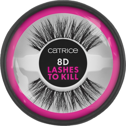 

8D Lashes To Kill Искусственные ресницы № 010 Черные Долговечные Catrice