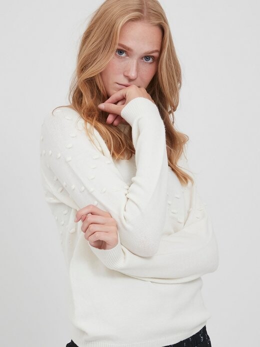 

Вязаный свитер bynonina B.Young, белый